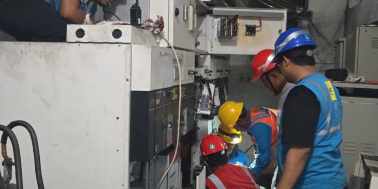 PLN UIW MMU Lakukan Perbaikan Intensif dan Penormalan Bertahap Pasca Gangguan Kelistrikan