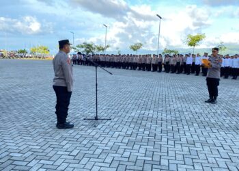 Polda Maluku Laksanakan Apel Gabungan, Ini Pesan Karo Ops