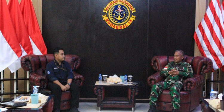Tim Survey Kementerian Kelautan dan Perikanan Sambangi Kodaeral IX Ambon