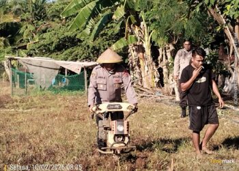 Polri Perkuat Ketahanan Pangan Nasional, Polsek Bandara Pattimura Siapkan Lahan Jagung di Ambon