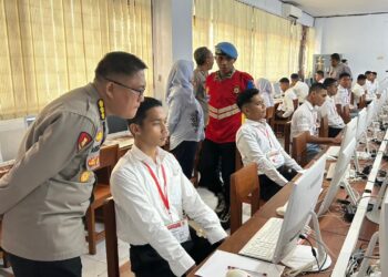Karo SDM Polda Maluku Tinjau Langsung Tes Psikologi Akpol 2026 di SMA 2 Ambon