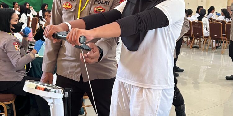 116 Calon Polwan SPKT Jalani Rikkes Tahap I di SPN Polda Maluku