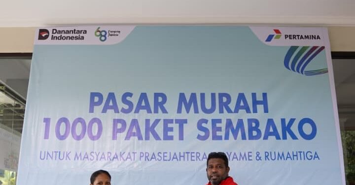 Pertamina Gelar Pasar Murah Bagi 1.000 Masyarakat Prasejahtera di Wayame
