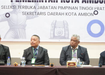 Seleksi Sekkot Ambon Diikuti Empat Pejabat, Walikota Tekankan Pentingnya Sistem Merit