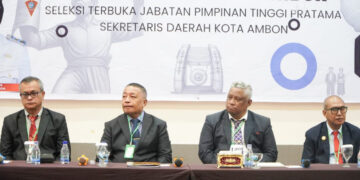 Seleksi Sekkot Ambon Diikuti Empat Pejabat, Walikota Tekankan Pentingnya Sistem Merit