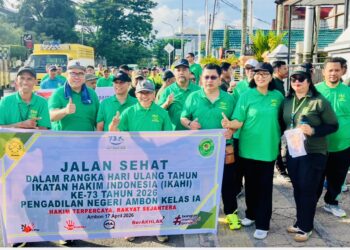 Peringati HUT ke-73, IKAHI Maluku Gelar Jalan Santai dan Tekankan Zero Tolerance Korupsi