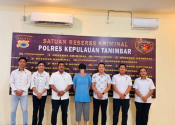 Satreskrim Polres Tanimbar Limpahkan Tersangka Kasus TPPM Jaringan China-Australia