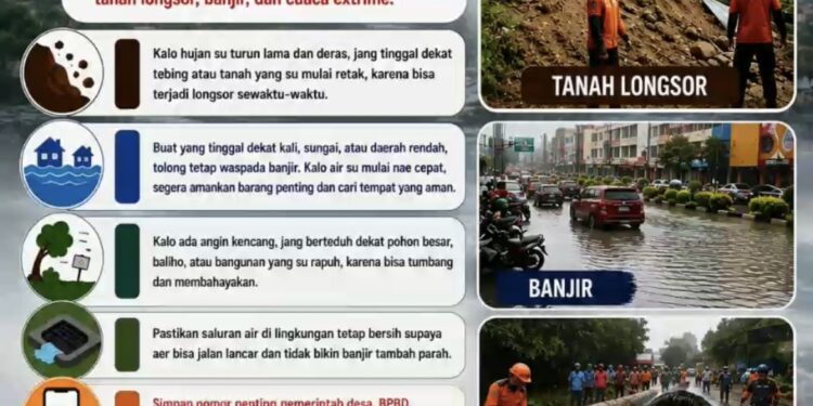 BPBD Ambon Imbau Warga Waspada Longsor dan Banjir saat Cuaca Ekstrem