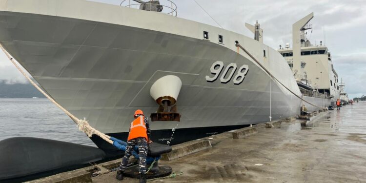 Kodaeral IX Lepas KRI Balongan-908 dan KRI Kapak-625 Lanjutkan Misi Operasi di Papua