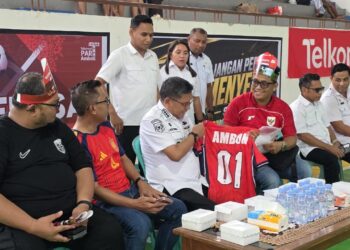 Bodewin Wattimena Buka Ambon Futsal Student League 2026, Apresiasi Komitmen Telkomsel